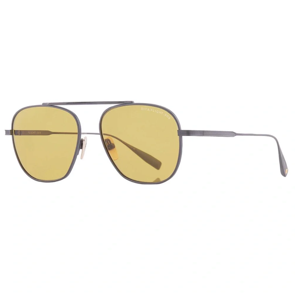 DITA Flight.009 Golden Lens Pilot Unisex Aviator Glasses (56-19-143 mm) [NWT]